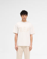 Rep Applique T-Shirt - Cream Marl