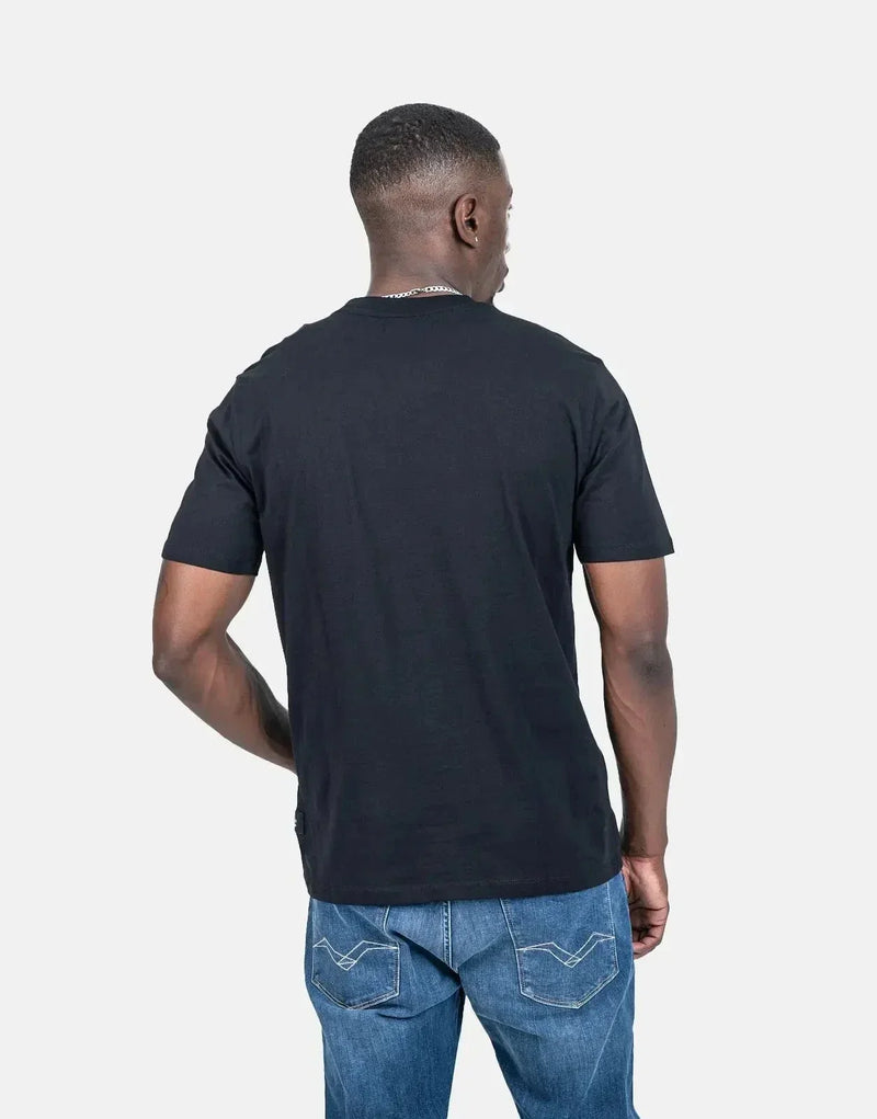 Replay Tonal R Badge T-Shirt Black