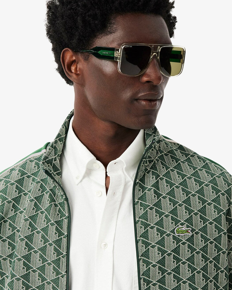 Lacoste Paris Zip-Up Jacquard Track Jacket