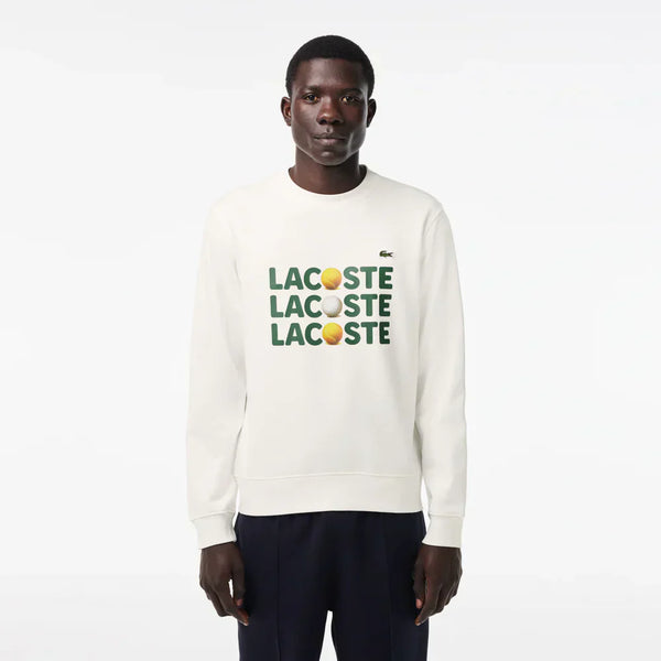 Lacoste Ball Print Fleece Sweatshirt