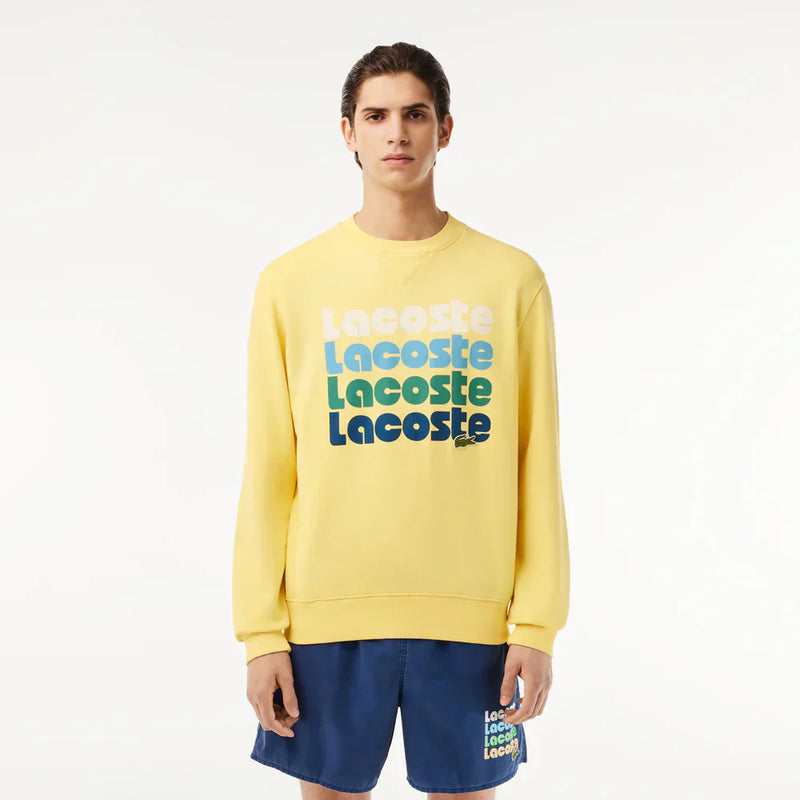 Lacoste Washed Effect Ombré Print Jogger Sweatshirt