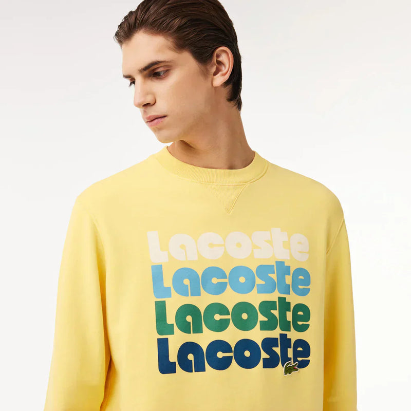 Lacoste Washed Effect Ombré Print Jogger Sweatshirt
