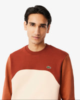 Lacoste Colour-Block Cotton Fleece Sweatshirt