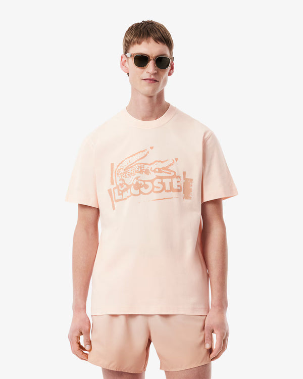 Lacoste Printed Cotton Jersey T-shirt