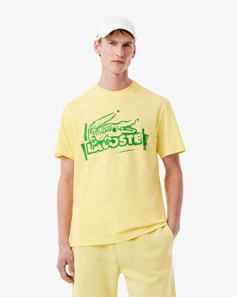 Lacoste Printed Cotton Jersey T-shirt