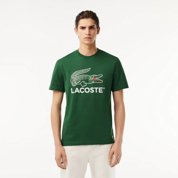 Lacoste Cotton Jersey Signature Print T-shirt