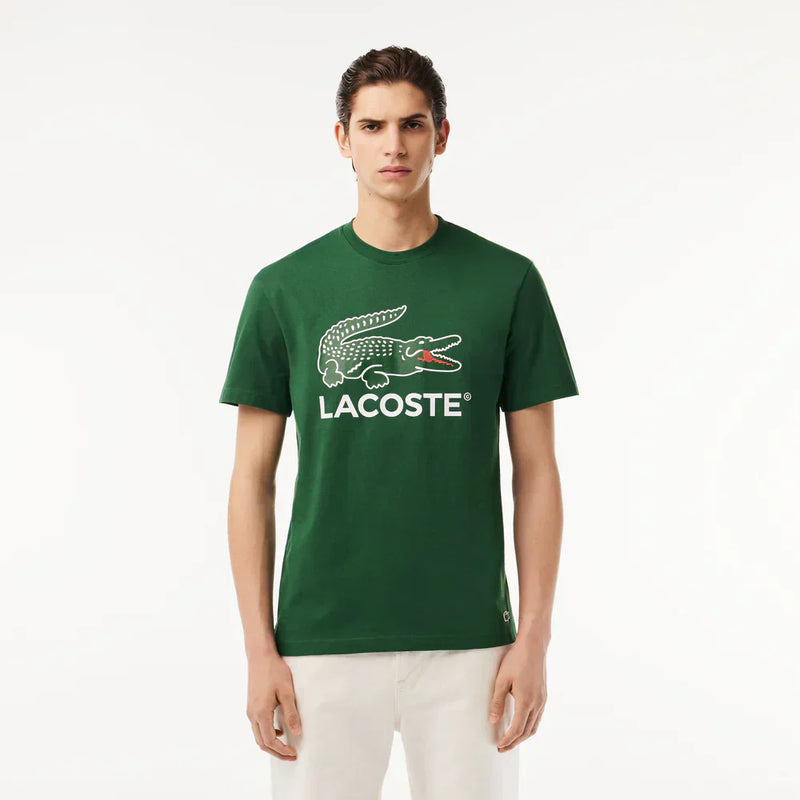 Lacoste Cotton Jersey Signature Print T-shirt