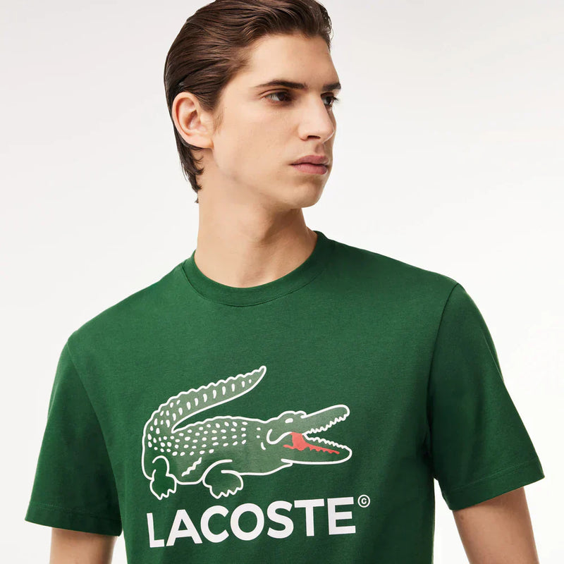 Lacoste Cotton Jersey Signature Print T-shirt