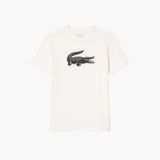 Crew Neck Crocodile Print Organic Cotton T-Shirt