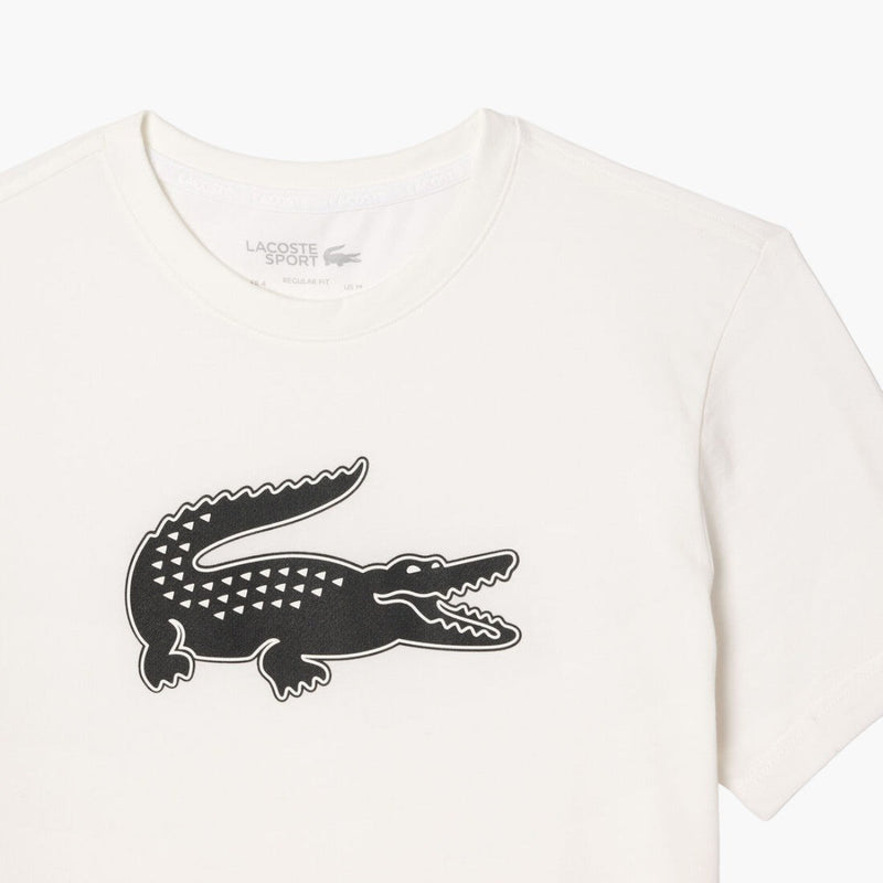 Crew Neck Crocodile Print Organic Cotton T-Shirt