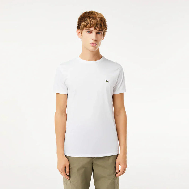 Lacoste Monochrome Cotton Pima Jersey Crew Neck T-shirt