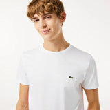 Lacoste Monochrome Cotton Pima Jersey Crew Neck T-shirt
