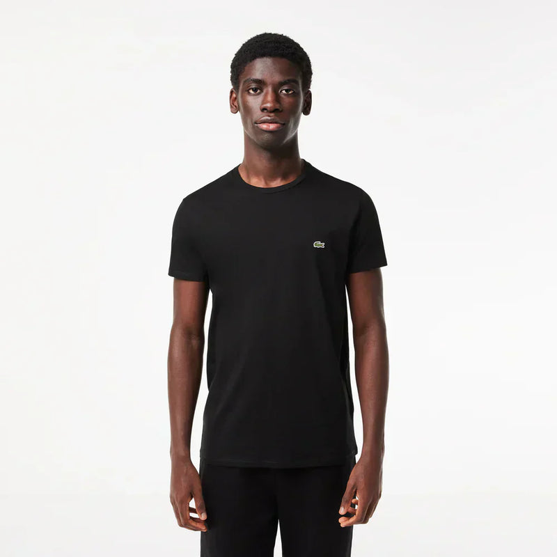 Lacoste Monochrome Cotton Pima Jersey Crew Neck T-shirt