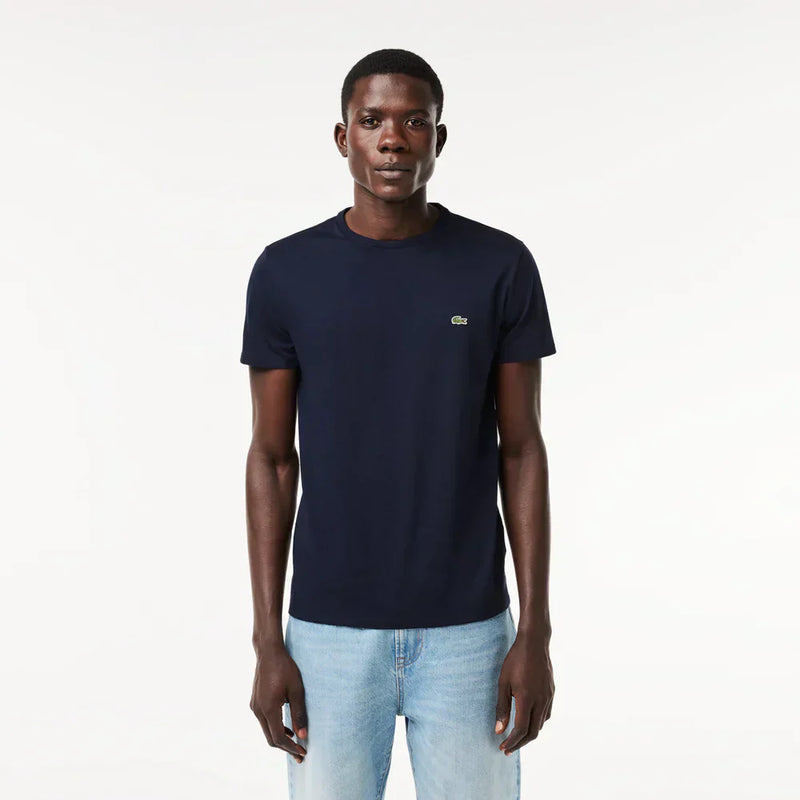 Lacoste Monochrome Cotton Pima Jersey Crew Neck T-shirt