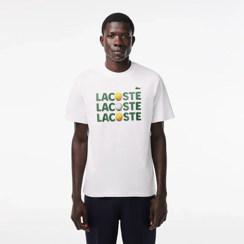 Lacoste Heavy Cotton Ball Print T-shirt