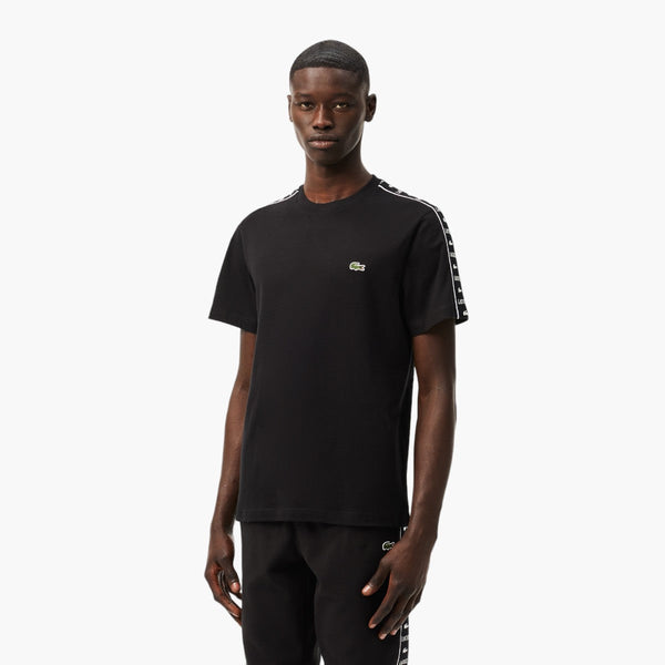 Cotton Jersey Logo Stripe T-Shirt