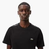 Cotton Jersey Logo Stripe T-Shirt