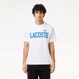 Lacoste Cotton Contrast Print and Badge T-shirt
