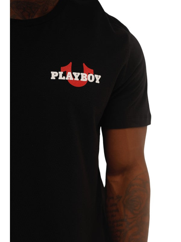 True Religion Relaxed T-Shirt Logo Jet Black