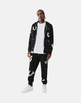 True Religion Allover Puff Hooded Sweatshirt