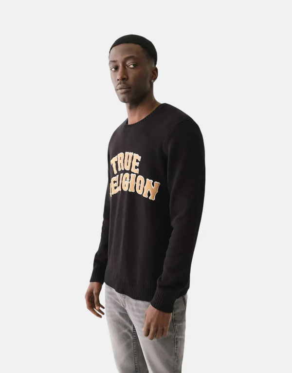 True Religion Chenille Black Sweatshirt