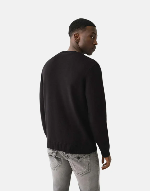 True Religion Chenille Black Sweatshirt