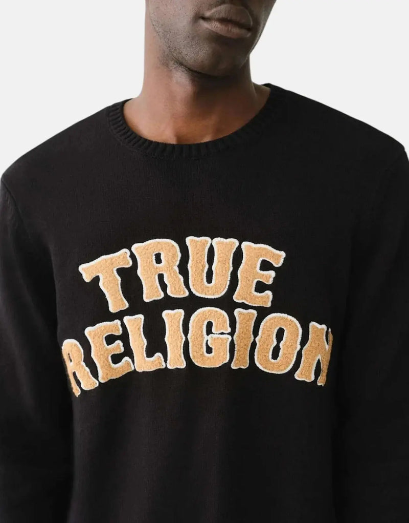 True Religion Chenille Black Sweatshirt