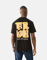 True Religion High Density Letter Black T-Shirt