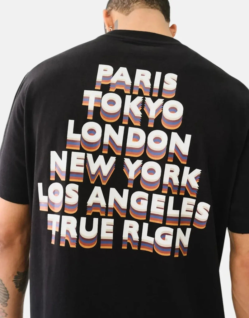 True Religion Paris Tokyo T-Shirt Black