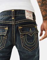 True Religion Rocco Super T Blue Black Wash Jeans