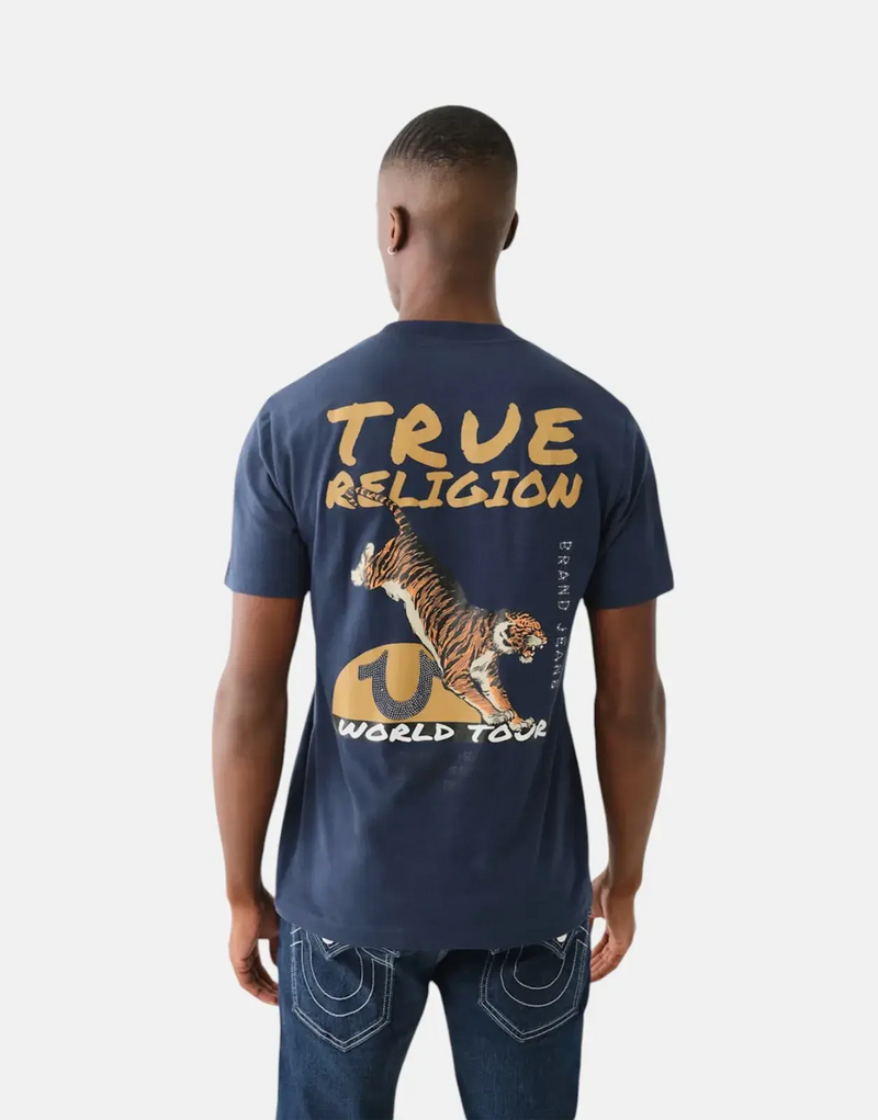 True Religion Tiger Dress Blue T-Shirt