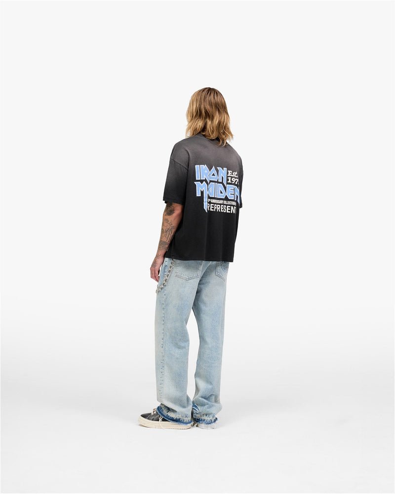 Represent X Iron Maiden Anniversary T-Shirt - Stained Black