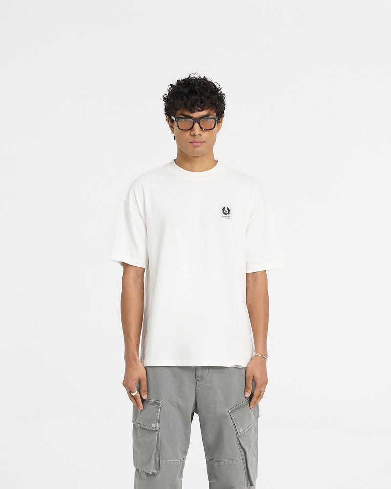 Represent X Belstaff Patch T-Shirt - Flat White