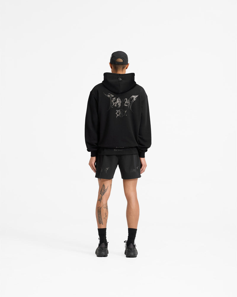 Team 247 X END Oversized Hoodie - Jet Black