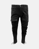 Vialli Captain Black Cargo Pants