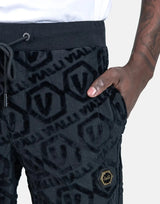 Vialli Grizzlyb Black Trackpants