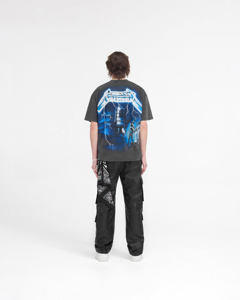 Represent X Metallica Ride The Lightning T-Shirt - Vintage Grey