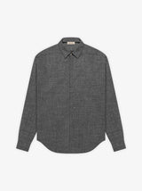Wool Linen Button Up Shirt