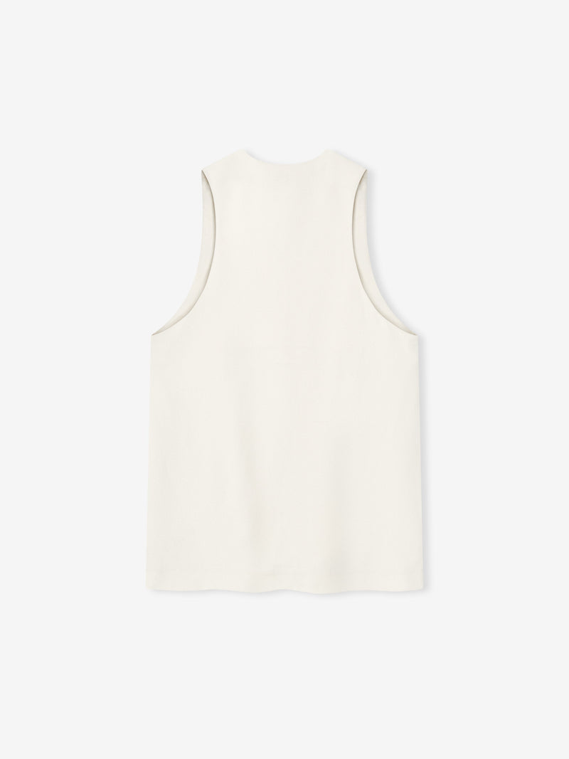 Viscose Wool Woven Tank Top