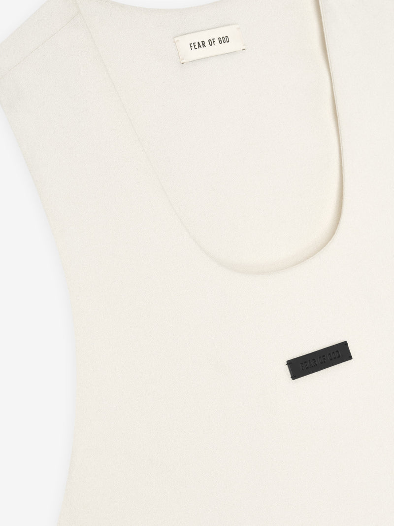 Viscose Wool Woven Tank Top