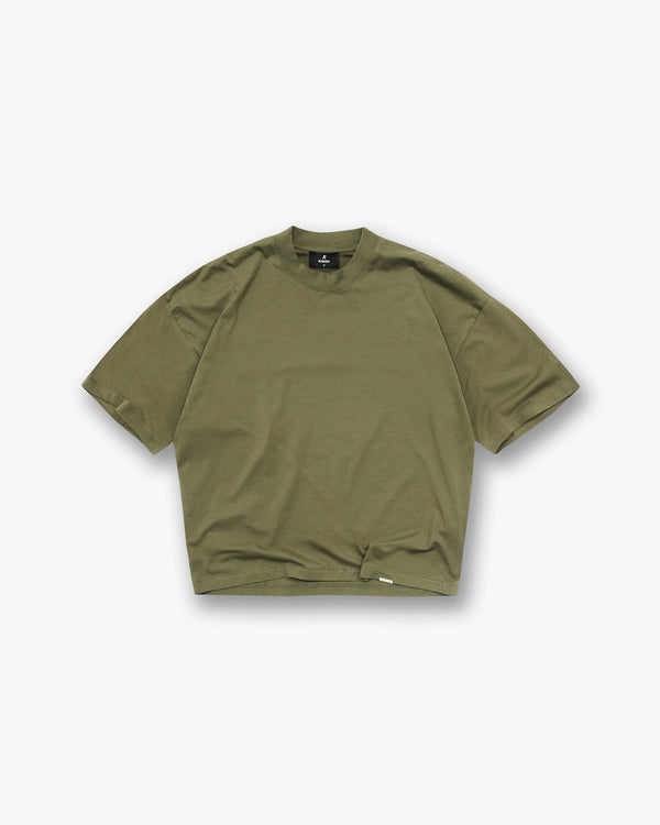 Initial Boxy T-Shirt - Army Green