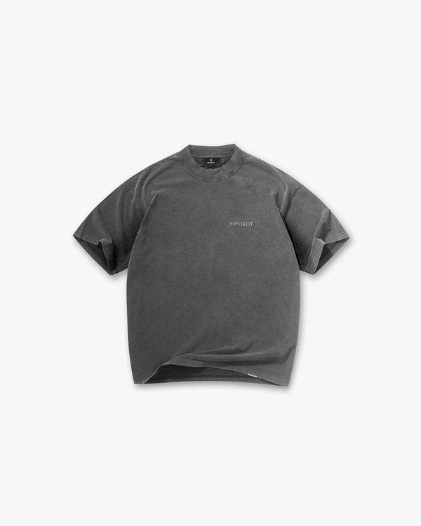 Metal Block Logo T-Shirt - Vintage Grey