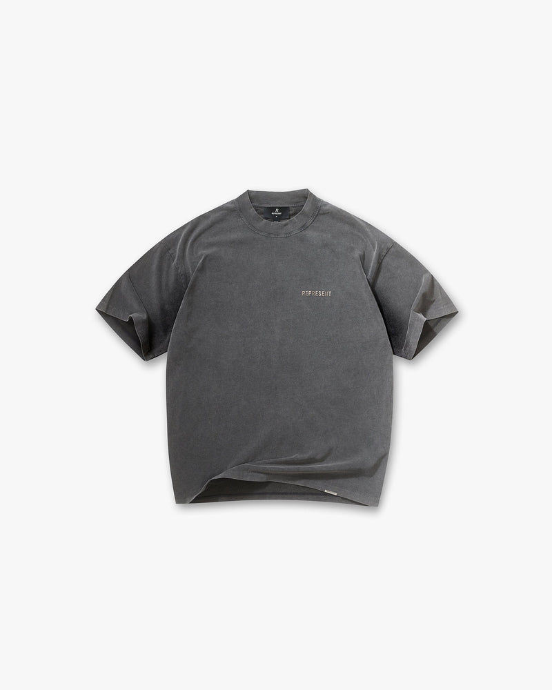 Metal Block Logo T-Shirt - Vintage Grey