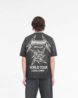 Represent X Metallica Local Crew T-Shirt - Stained Black