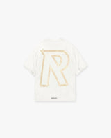 Masking Tape Initial T-Shirt - Flat White