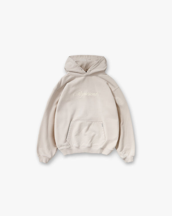 Script Logo Hoodie - Concrete