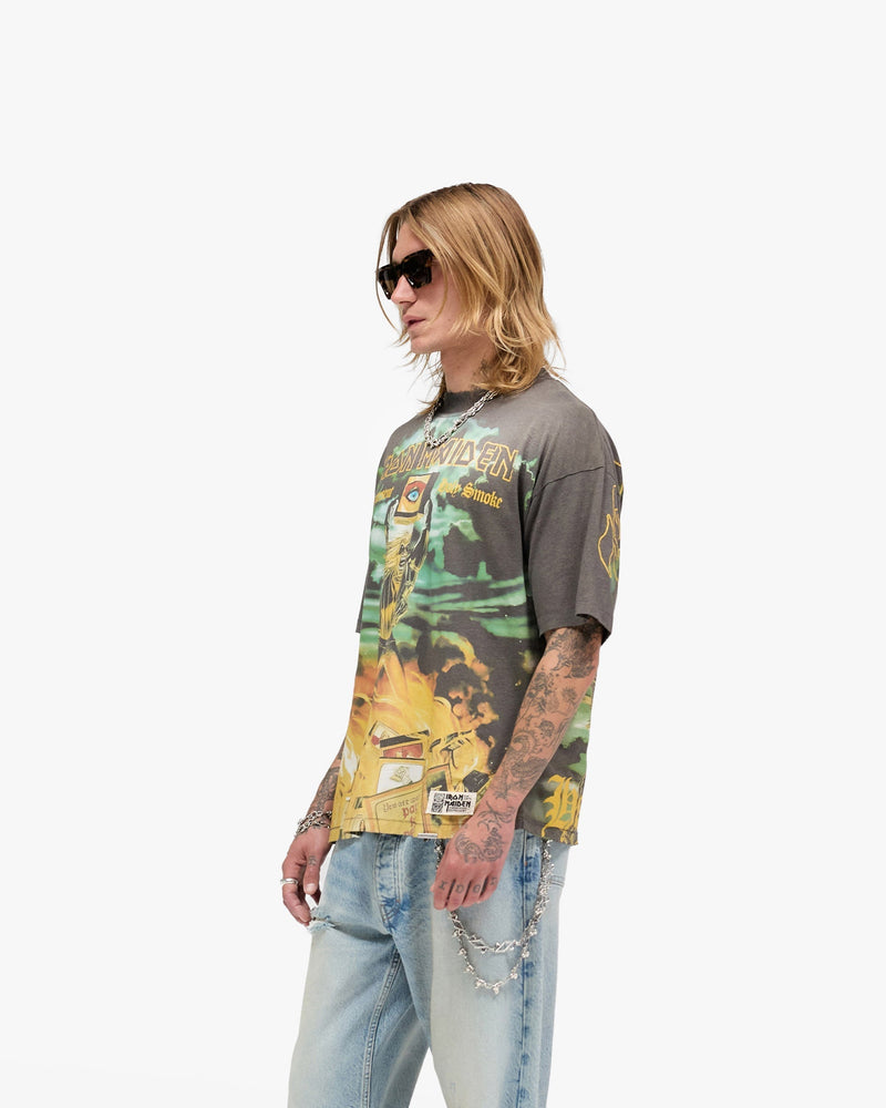 Represent X Iron Maiden Holy Smoke T-Shirt - Sunfade Grey