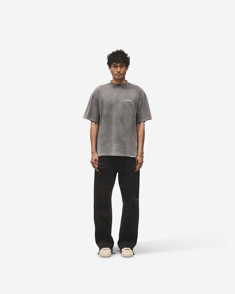Metal Block Logo T-Shirt - Vintage Grey