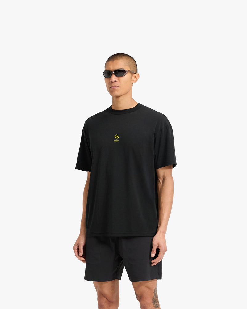 247 Chicago Oversized T-Shirt - Jet Black