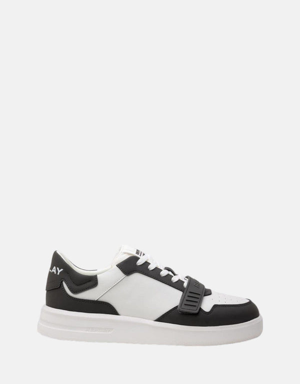 Replay University M Velcro White/DkGrey Sneakers